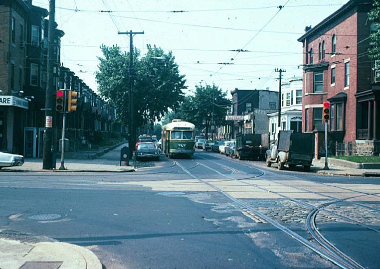 fp19.jpg - Erie and Old York Road in the summer of 1974.  A pull-in from Route 23 is about to turn right (to the left of this photo) and head towards the Luzerne Depot.