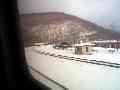 Looking at the rear of The Pennsylvanian on the Horseshoe Curve