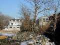 Tottenville station, with our train at the bumping post; Tottenville Inn on the left; Jishnu Mukerji photo