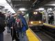 Our group awaits an LIRR train at Jamaica to return us to Penn Station.