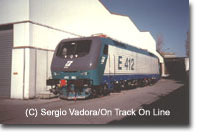 Tri-voltage E412 at Adtraz factory in 1998. 