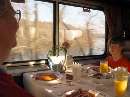 Breakfast in the dining car