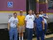 At Forge Park/495 station: From left: John Corbett, Kevin Korell, Alan Burden, Bill Antonides, Jack Suslak, Ed Findlay. Lou Petrillo took this photo