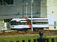 PCC car #10 sits in the yard in Bloomfield.   Same car had been displayed 6 days earlier at the NJ TRANSIT Festival in Hoboken.