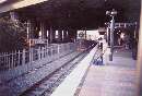 Blue line platform at Rosa Parks station; upstairs is Green Line