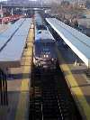 Eastbound train #48 the Lake Shore Limited making station stop at Croton-Harmon, NY