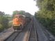 CZ overtakes a BNSF freight in Iowa.
