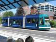 Portland Streetcars come in varied & colorful livery.