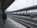 Metroliner passes the station in Wilmington DE