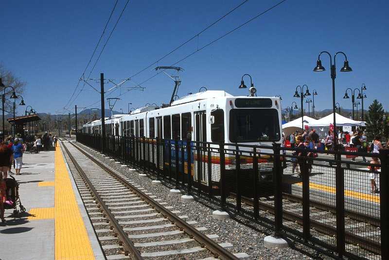 20130225-rtd.jpg - Oak Station, looking west, with tents for opening festivities visible at right. (4/27/13)